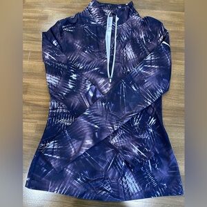 Nike Purple Fitted Quarter Zip